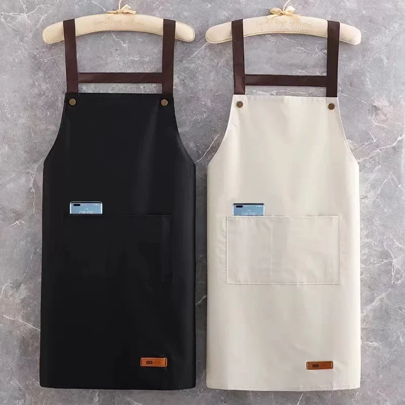 Stain Resistant Waterproof Apron for Kitchen Meal Prep Fashionable Apron Catering Business Practical Adult Work Outfit thumbnail 5