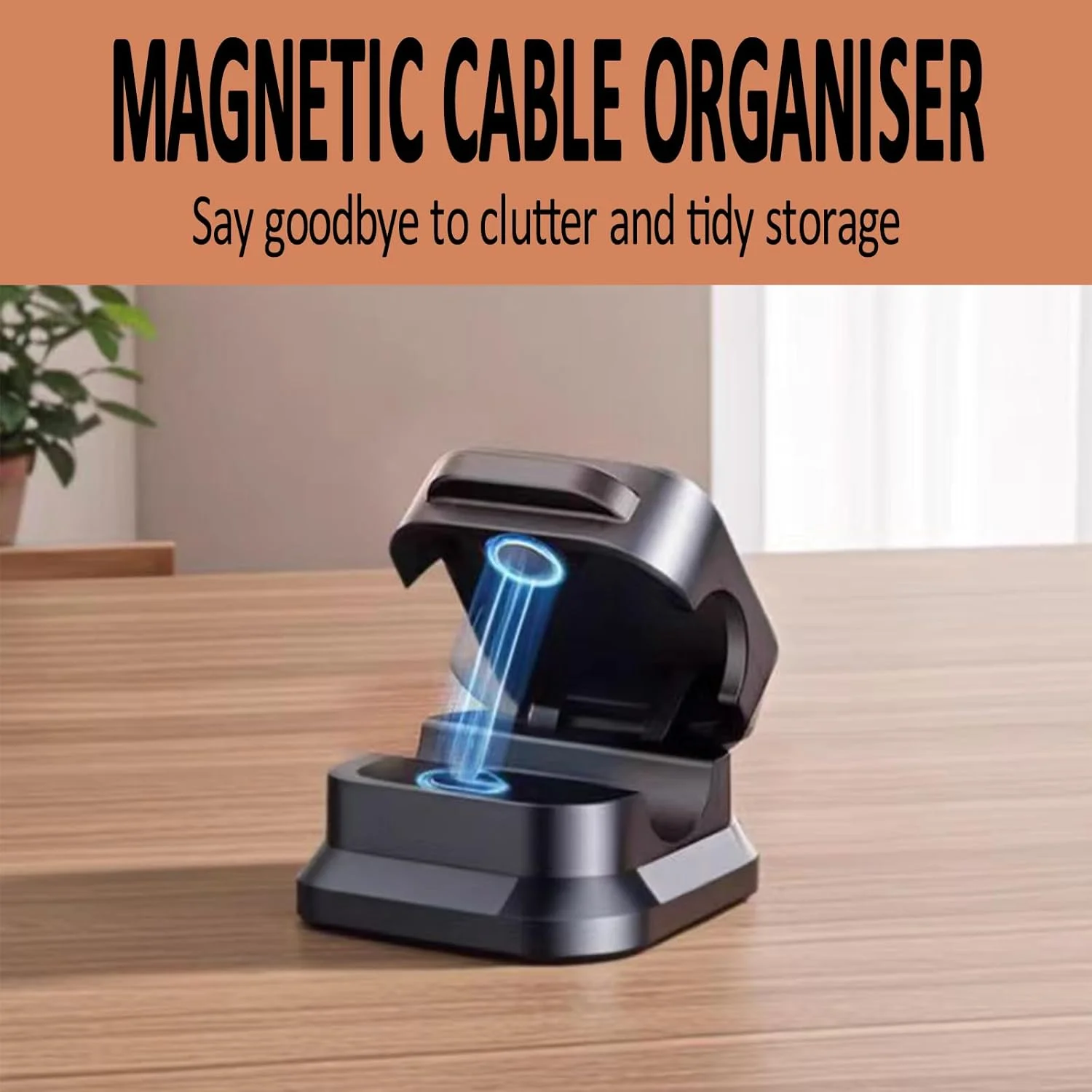6 Pieces Magnetic Cord Clip Cord Holder Cute Quirky Patterned Cord Organizer Organize Cell Phone Charging Cables For Home, Desk thumbnail 5