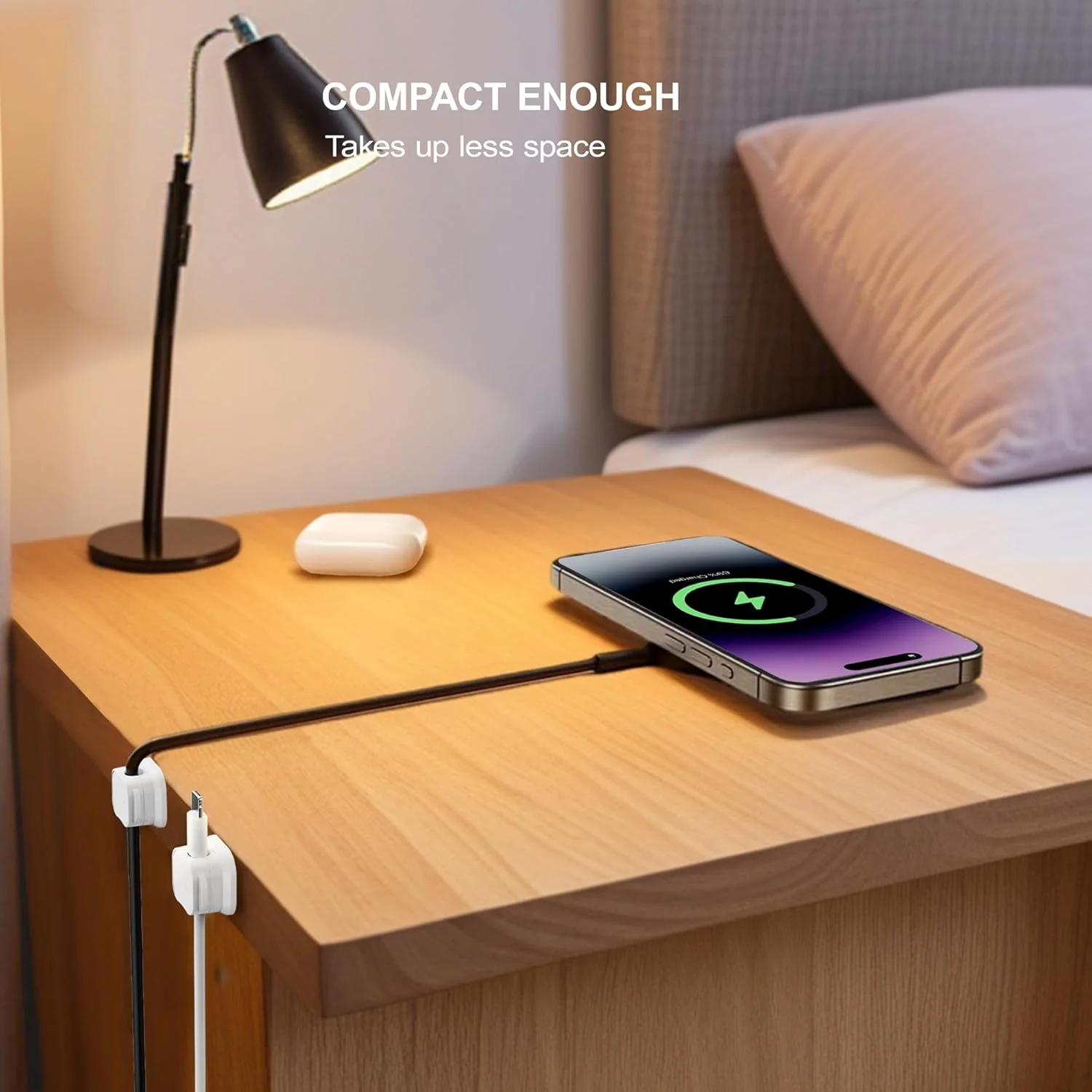 6 Pieces Magnetic Cord Clip Cord Holder Cute Quirky Patterned Cord Organizer Organize Cell Phone Charging Cables For Home, Desk thumbnail 3