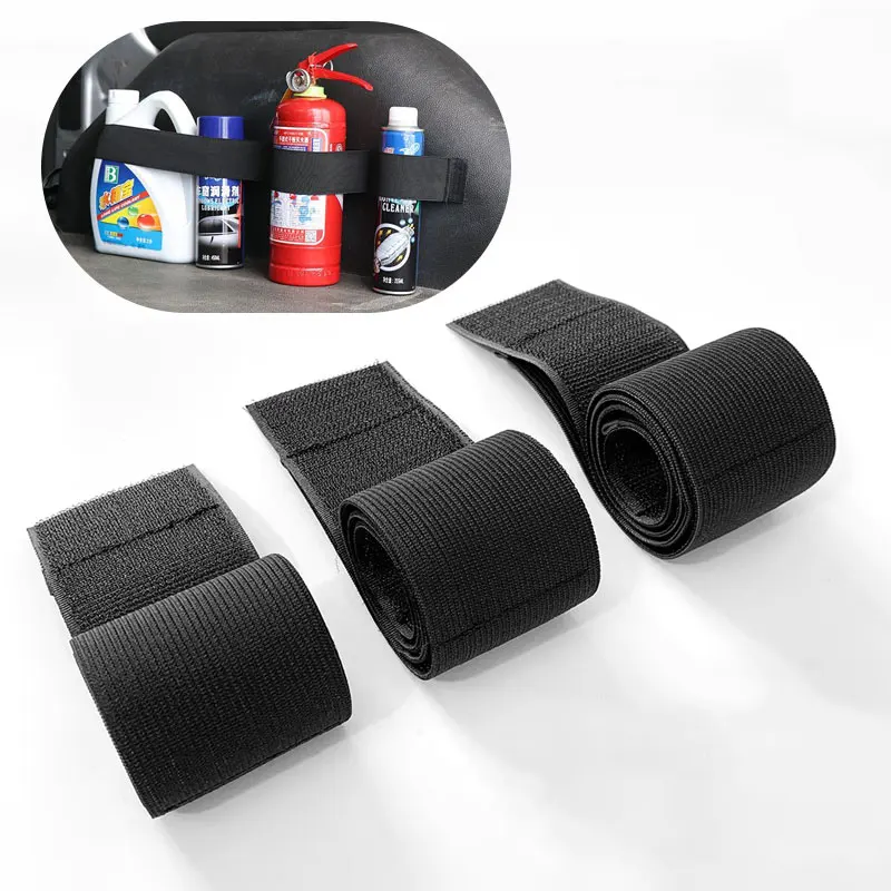 Car Trunk Storage Strap Car Fire Extinguisher Water Bottle Umbrella Fixing Strap Car Storage Fixing Velcro Magic Tape