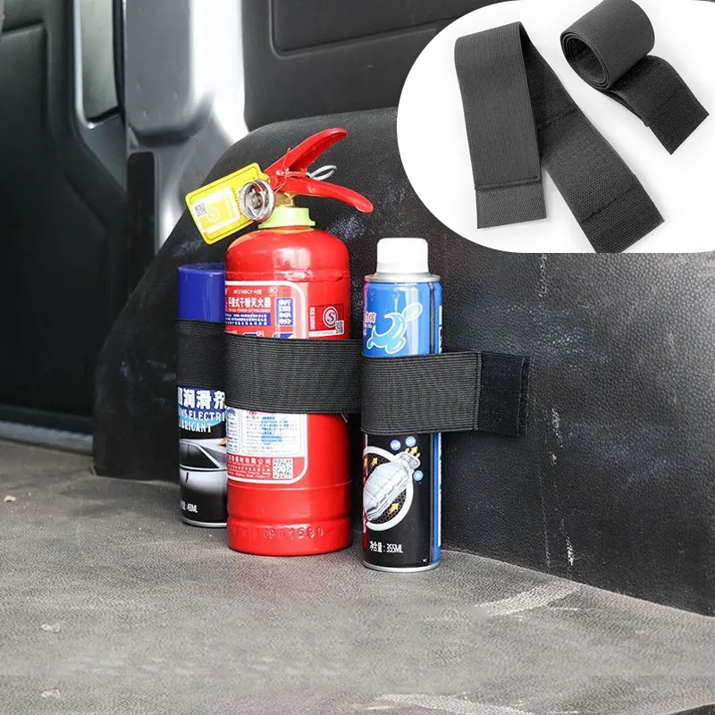 Car Trunk Storage Strap Car Fire Extinguisher Water Bottle Umbrella Fixing Strap Car Storage Fixing Velcro Magic Tape thumbnail 2