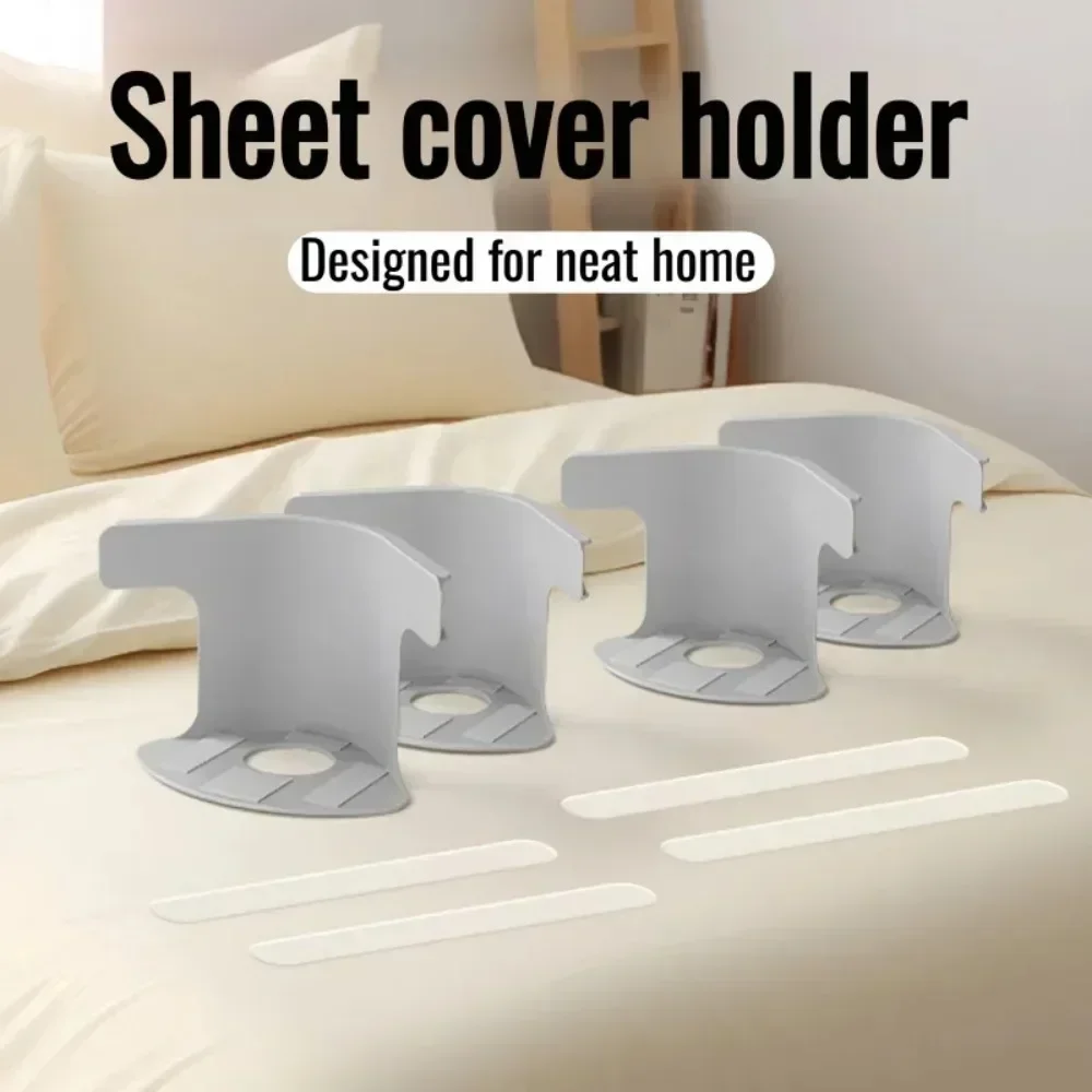 4Pcs Lock Sheet Holders Bed Sheet Straps, Heavy Duty Sheet Holders, Invisible Bed Cover Fastener Quilt Sheets Straps Holder Clip thumbnail 2