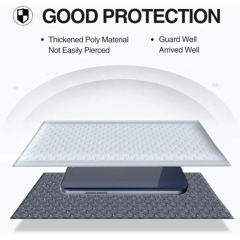 100/10PACK Bubble Envelope Bag Self Seal Adhesive Envelope Mailers Shipping Packing Bag Storage Organizer Waterproof Parcel Bags thumbnail 2