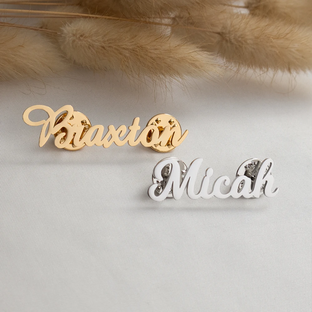 Customized Name, Pin, Brooch, Custom Logo, Personalized Stainless Steel Pin, Women's And Men's Suit Badge, Father's Day Gift thumbnail 2