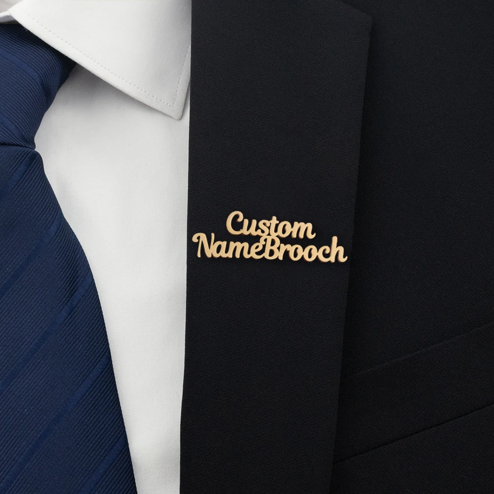 Customized Name, Pin, Brooch, Custom Logo, Personalized Stainless Steel Pin, Women's And Men's Suit Badge, Father's Day Gift thumbnail 6