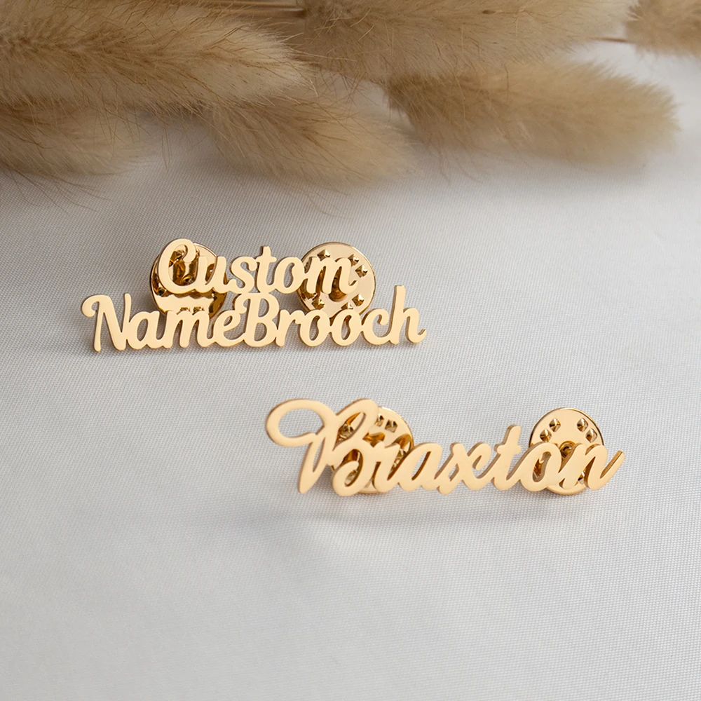Customized Name, Pin, Brooch, Custom Logo, Personalized Stainless Steel Pin, Women's And Men's Suit Badge, Father's Day Gift thumbnail 4