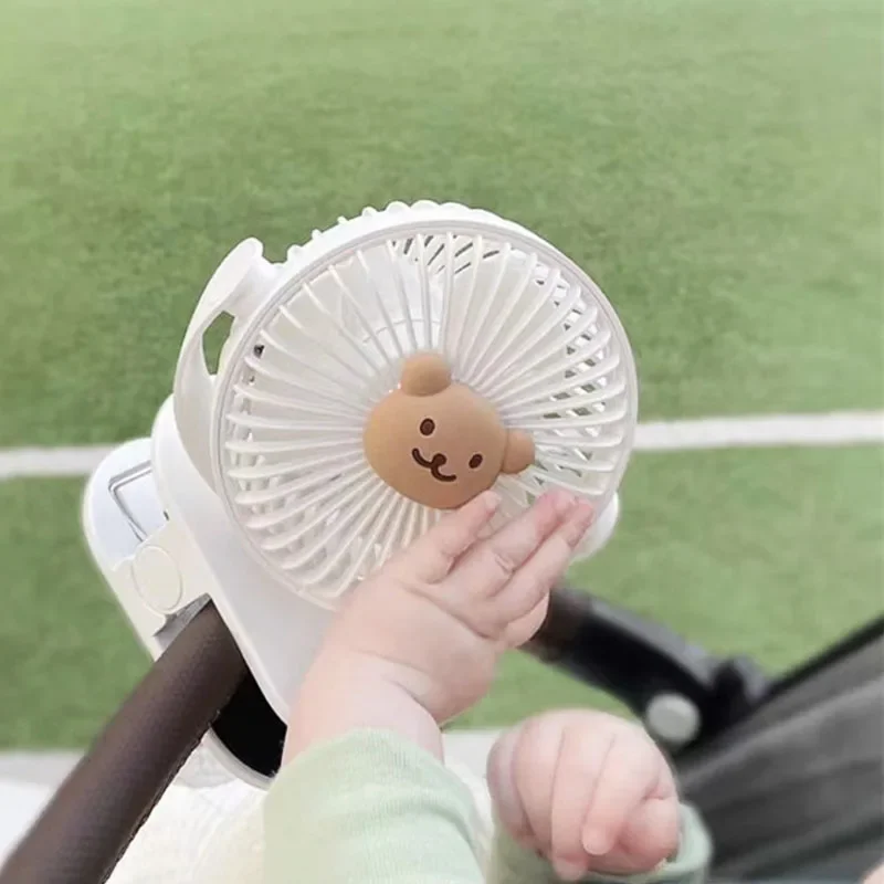 Fan for Cart Stroller Fans Portable Outdoor Fan Clip on For Baby USB Rechargeable Handheld Clip Electric Fan for Home 3 Speeds thumbnail 4