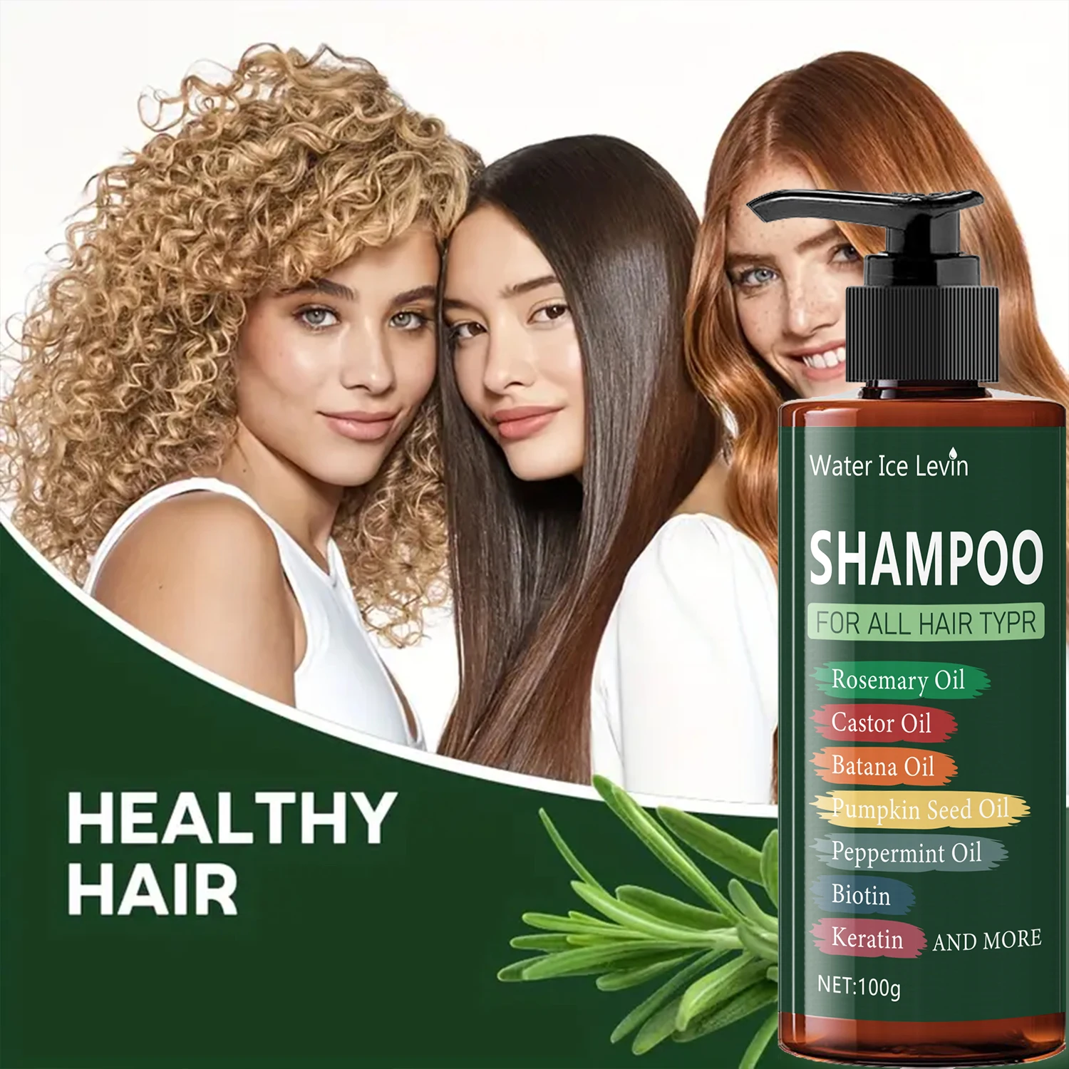 7in 1 Hair Shampoo-250G 7 in 1 Shampoo-Cooling Moisturizing Damaged Hair Split Anti-Breakage Rich Lavender Rapeseed Oil Mint Oil Biotin Keratin thumbnail 2