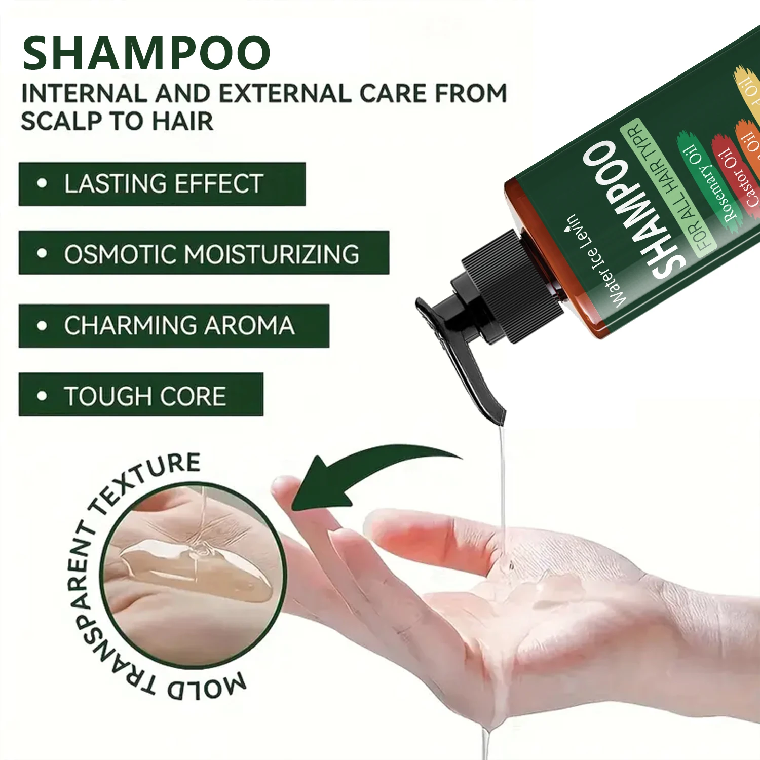 7in 1 Hair Shampoo-250G 7 in 1 Shampoo-Cooling Moisturizing Damaged Hair Split Anti-Breakage Rich Lavender Rapeseed Oil Mint Oil Biotin Keratin thumbnail 4