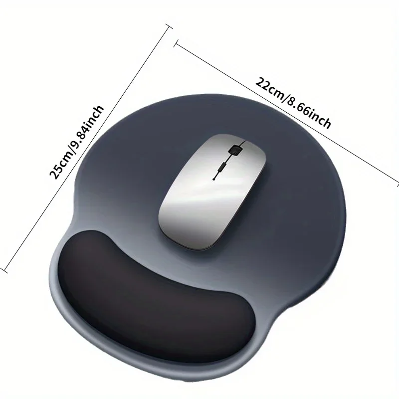 Gradient Mouse Pad Ergonomic Wrist Support Non Slip Mice Mat for Office Gaming thumbnail 6