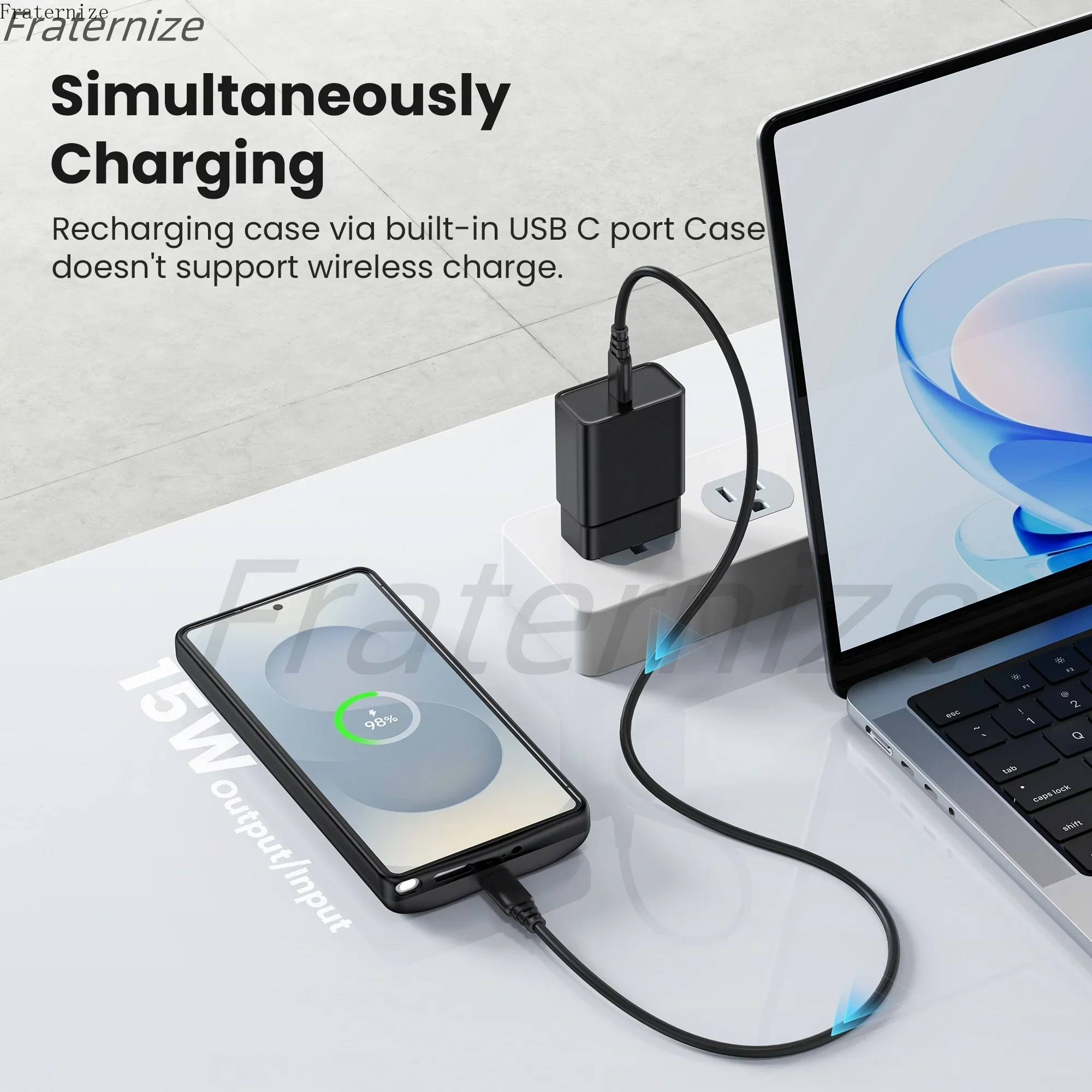 Battery Charger Case For Samsung Galaxy S22 S23 S24 S25 Ultra S25 Plus Power Bank Rechargeable Extended Charging Cover 10000mAh thumbnail 5