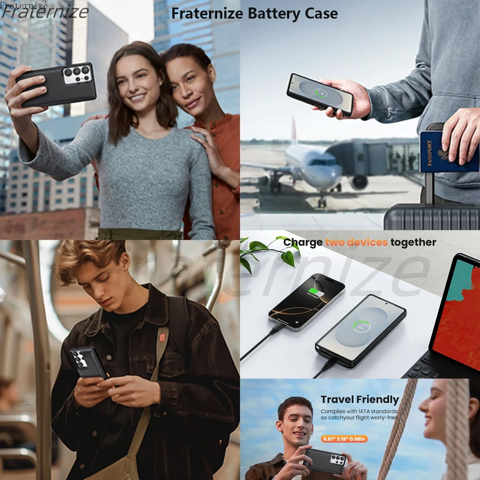Battery Charger Case For Samsung Galaxy S22 S23 S24 S25 Ultra S25 Plus Power Bank Rechargeable Extended Charging Cover 10000mAh thumbnail 4