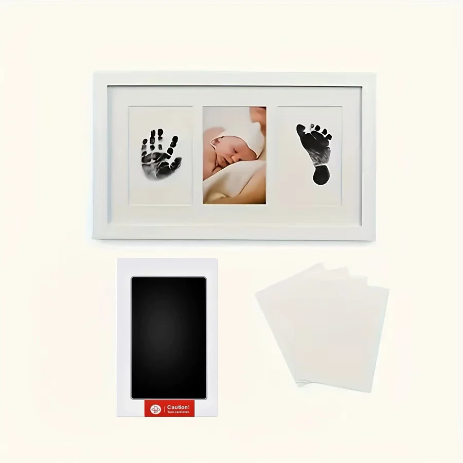 1 Set Baby Handprint Footprints Ink Pads Safe Non-toxic No-Touch Skin Inkless Inkpad Kits Pet Cat Dog Paw Prints Souvenirs Gifts thumbnail 4