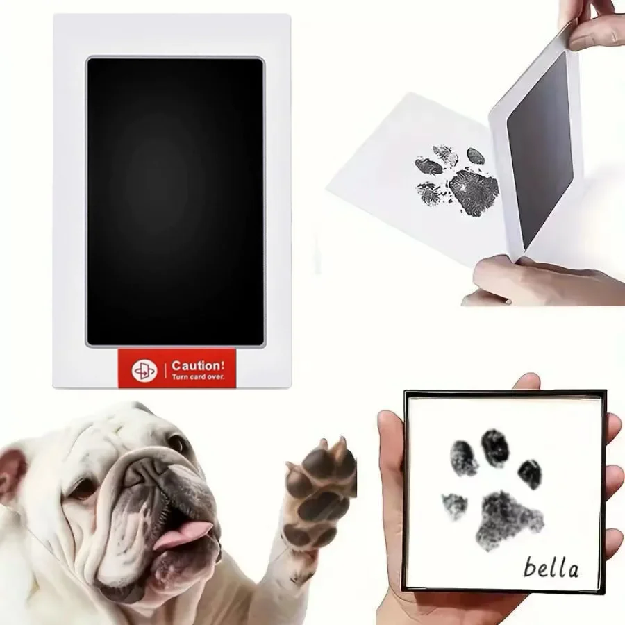 1 Set Baby Handprint Footprints Ink Pads Safe Non-toxic No-Touch Skin Inkless Inkpad Kits Pet Cat Dog Paw Prints Souvenirs Gifts thumbnail 3