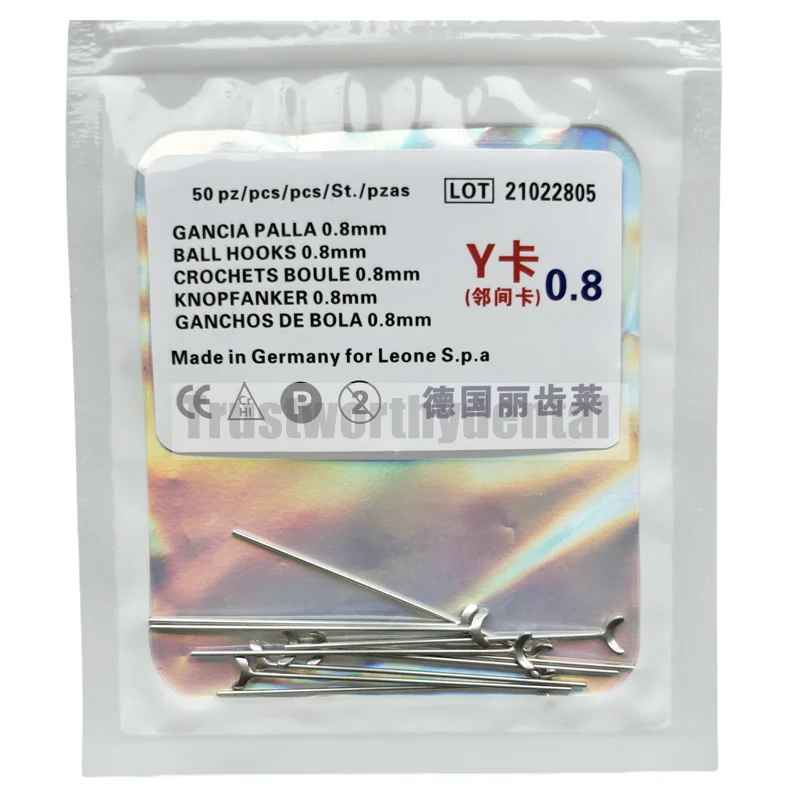 0.8mm Dental J Clasp Ball Retainer Roach Orthodontic Oblique Bar Y-Type Denture ScheuTeeth Position Hold