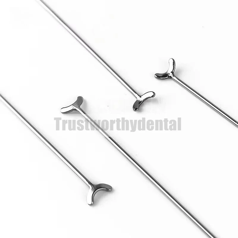 0.8mm Dental J Clasp Ball Retainer Roach Orthodontic Oblique Bar Y-Type Denture ScheuTeeth Position Hold thumbnail 2