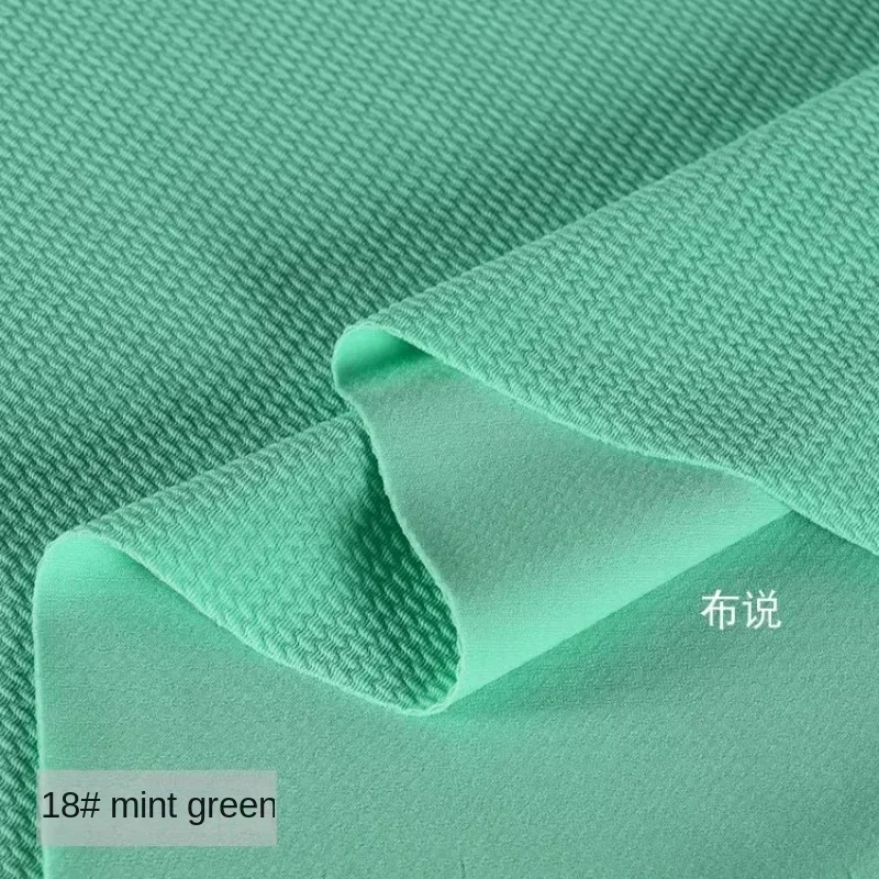 Diagonal Air Layer Knitted Jacquard Bubble Fabric for Fashion Clothing Designer Handmade DIY Apparel Diy Sewing Cloth By Meter thumbnail 5