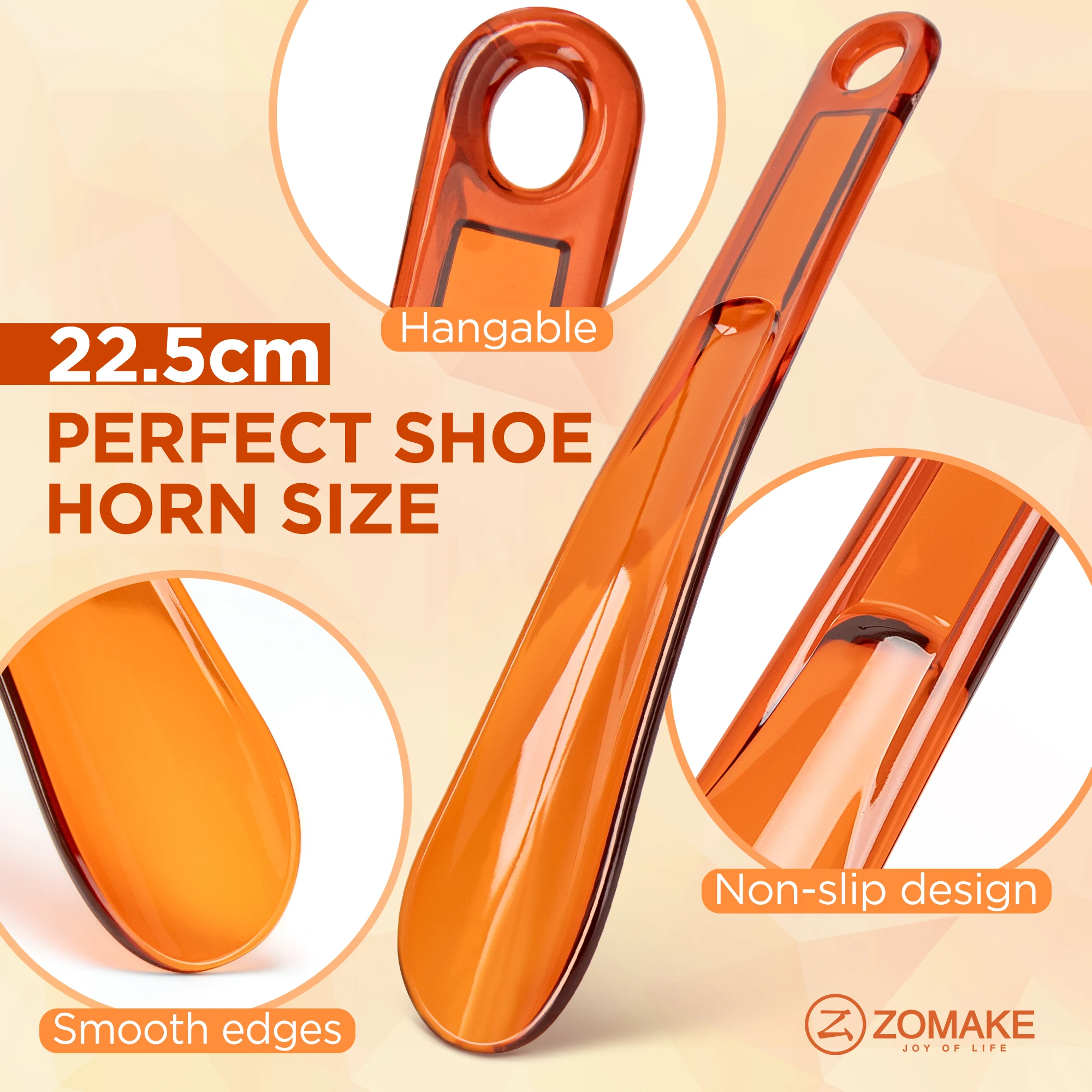 Plastic Shoe Horns 7.3 Inch portable Travel Spoon Shoe Horn Snap-Proof Flexible Shoe Lifter for Men Women kids older Shoe Tools thumbnail 4
