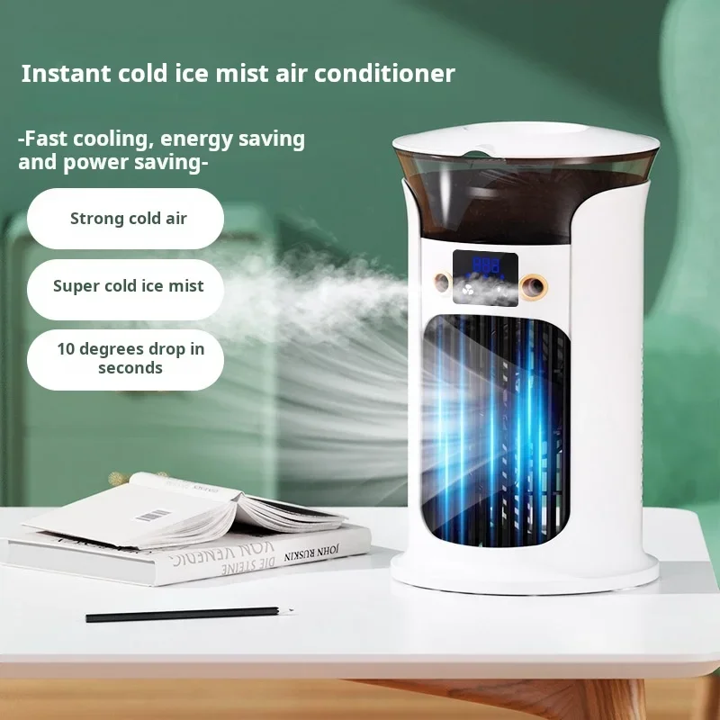 Portable Desktop Cold Air Fan USB Mini Home Use Multi-Function Air Conditioner Fan for Personal Cooling