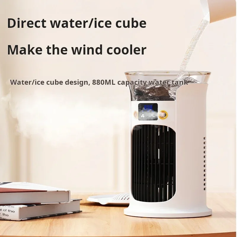Portable Desktop Cold Air Fan USB Mini Home Use Multi-Function Air Conditioner Fan for Personal Cooling thumbnail 3