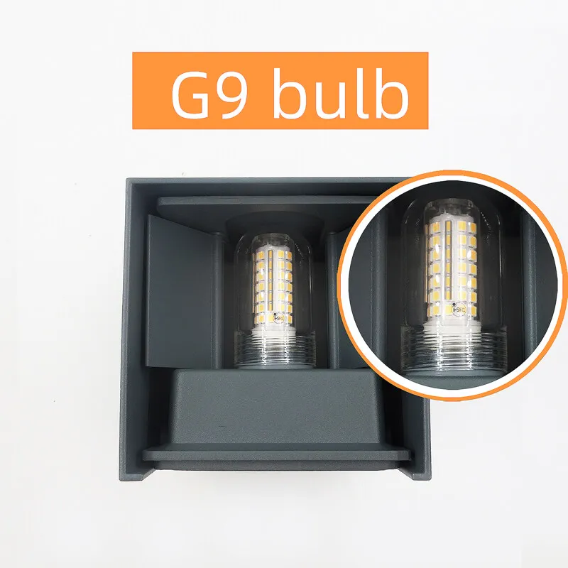 Modern LED Wall Lamp Waterproof IP65 Aluminum LED Wall Light Outdoor Indoor G9 Replaceable Bulb for Living Room Bedroom Hallway thumbnail 3