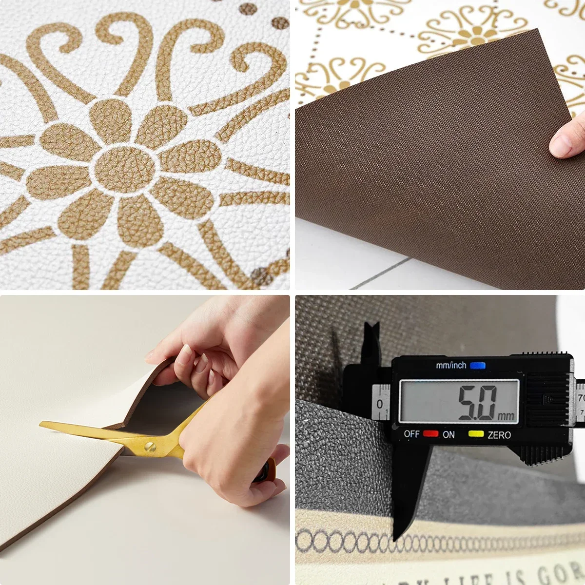 Kitchen Floor Mat Waterproof Oil-proof Carpet Pvc Leather Non-slip Foot Mats Solid Color Long Rug שטיח למטבח Alfombras thumbnail 5