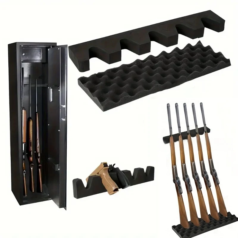 Rifle & Shotgun Gun Rack Gun Cabinet Storage Wall Mount Holder 6/4/3/2 Slots Pistol Rack Handgun Organizer Tactical Accessories