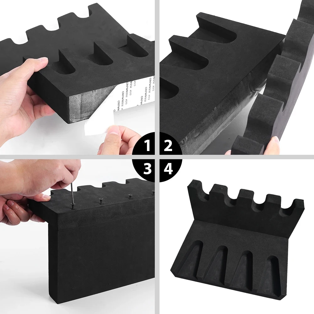 Rifle & Shotgun Gun Rack Gun Cabinet Storage Wall Mount Holder 6/4/3/2 Slots Pistol Rack Handgun Organizer Tactical Accessories thumbnail 5
