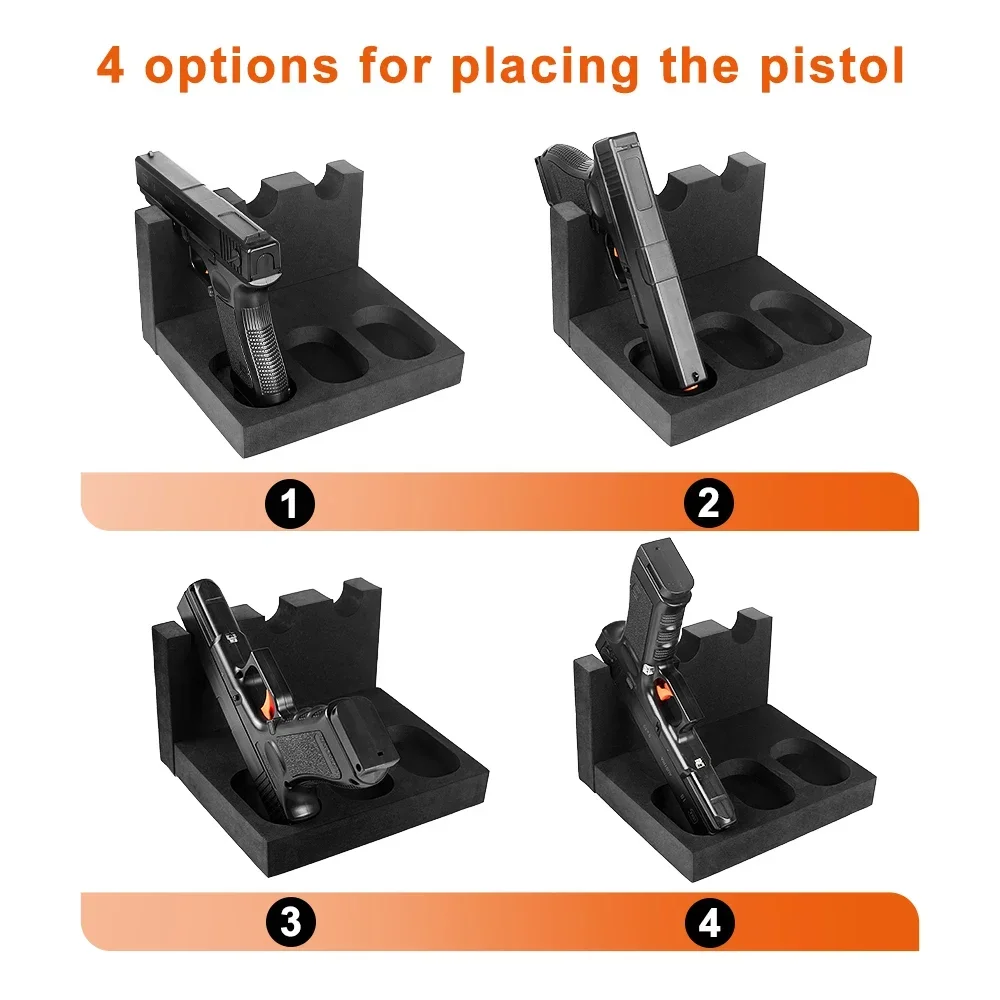 Rifle & Shotgun Gun Rack Gun Cabinet Storage Wall Mount Holder 6/4/3/2 Slots Pistol Rack Handgun Organizer Tactical Accessories thumbnail 6