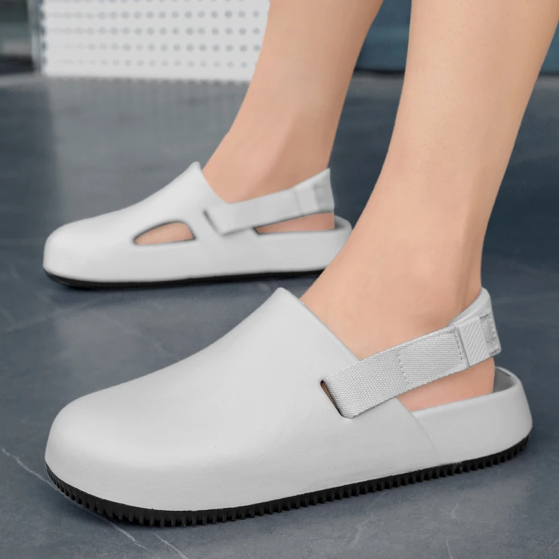 Summer Men Slippers Platform Outdoor Beach Sandals Clogs Quick Dry Non-Slip Indoor Slides Bathroom Shoe Couple Casual Loafers 45 thumbnail 5