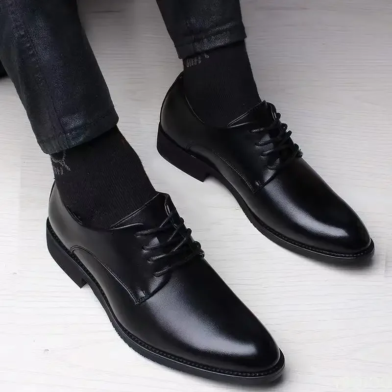 2025 new Fashionable versatile Men Shoes Heightening Shoes Spring  British Casual Business flats Casual comfortable Shoes thumbnail 5