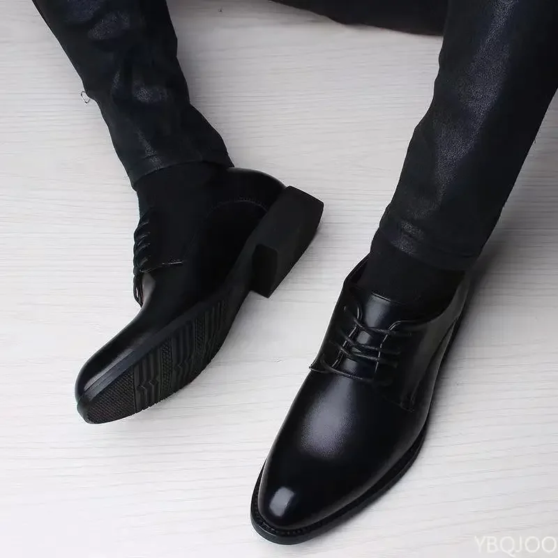 2025 new Fashionable versatile Men Shoes Heightening Shoes Spring  British Casual Business flats Casual comfortable Shoes thumbnail 2