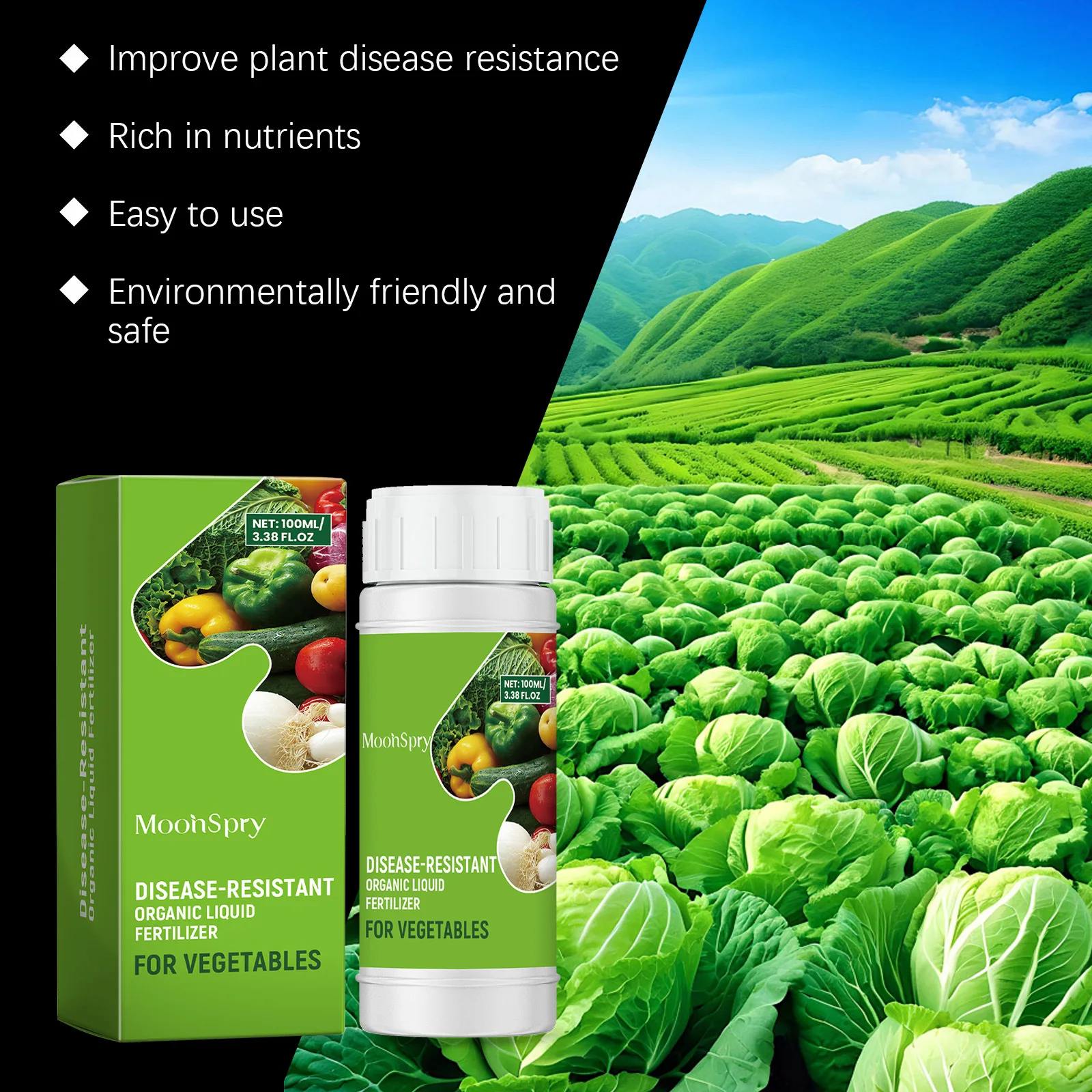 Vegetable Special Fertilizer Increase Fruit Vegetable Agricultural Supplement Organic Soil Booster Flower Potting Rooting Liquid thumbnail 6