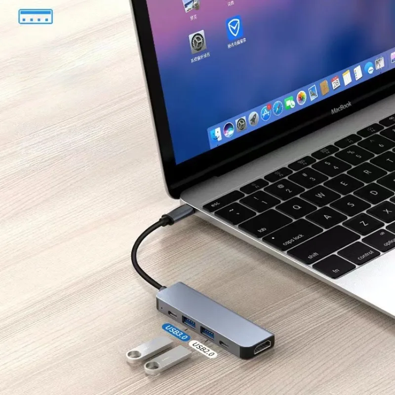 USB C Hub to 4K HDMI-Compatible USB 3.0 2.0 Type C PD Charging Dock for MacBook iPad Samsung S10 Dex TV Mouse Keyboard U Disk thumbnail 5