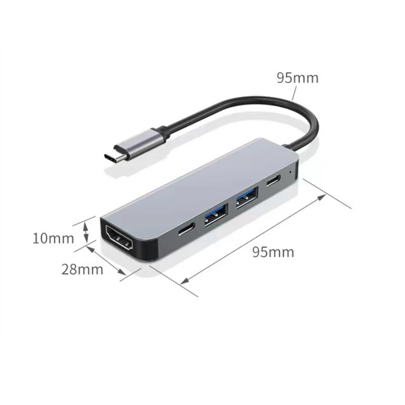 USB C Hub to 4K HDMI-Compatible USB 3.0 2.0 Type C PD Charging Dock for MacBook iPad Samsung S10 Dex TV Mouse Keyboard U Disk thumbnail 6