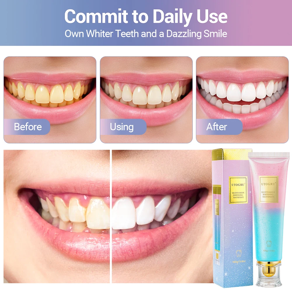 Teeth Whitening Toothpaste Effectively Removes Tea, Coffee, and Wine Stains Fresh Breath Toothpaste for Sensitive Teeth 3 Pack thumbnail 5