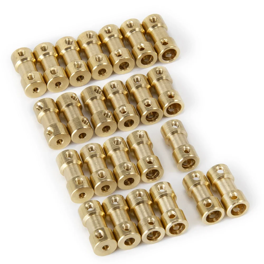 5pcs Brass Flexible Shaft Coupler 2mm/2.3mm/3mm/3.17mm/4mm/5mm/6mm for Motor Transmission Connector RC Drone DIY Upgrade thumbnail 3
