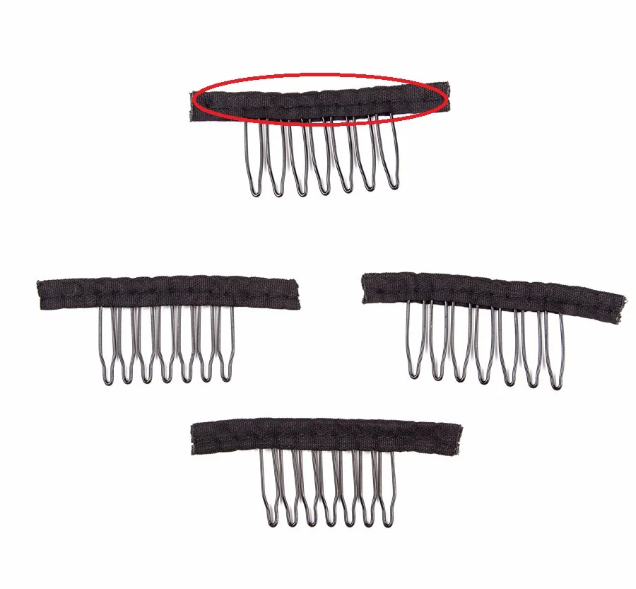 AliLeader 7 Teeth 6 Teeth Black Color Wig Comb Clips Metal Hair Extensions Combs for Making Wigs Ponytail Hair Bun Accessories thumbnail 6