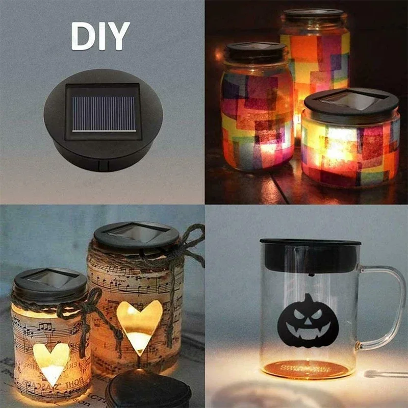 Waterproof Solar Cell Box for Projection Lanterns 8cm Diameter Outdoor Garden Decor Easy Install Solar Light Accessory Luz Solar thumbnail 5