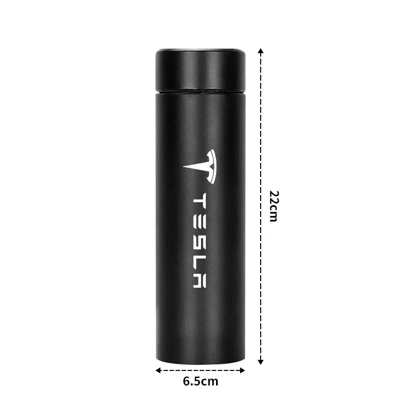 500mI Auto Digital Intelligent Thermos Cup For Tesla Model 3 X S Y P100D SpaceX Car Digital Smart Thermos Cup Auto Accessories thumbnail 6