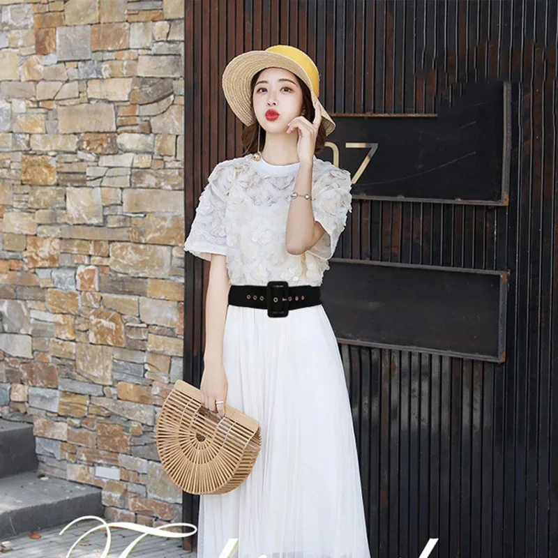 Women's Elastic Belt  Fashion Corset High Quality Wide Belts For WomanWaistband Luxury Brand Dress Stretch Trouser Belts DT076 thumbnail 4