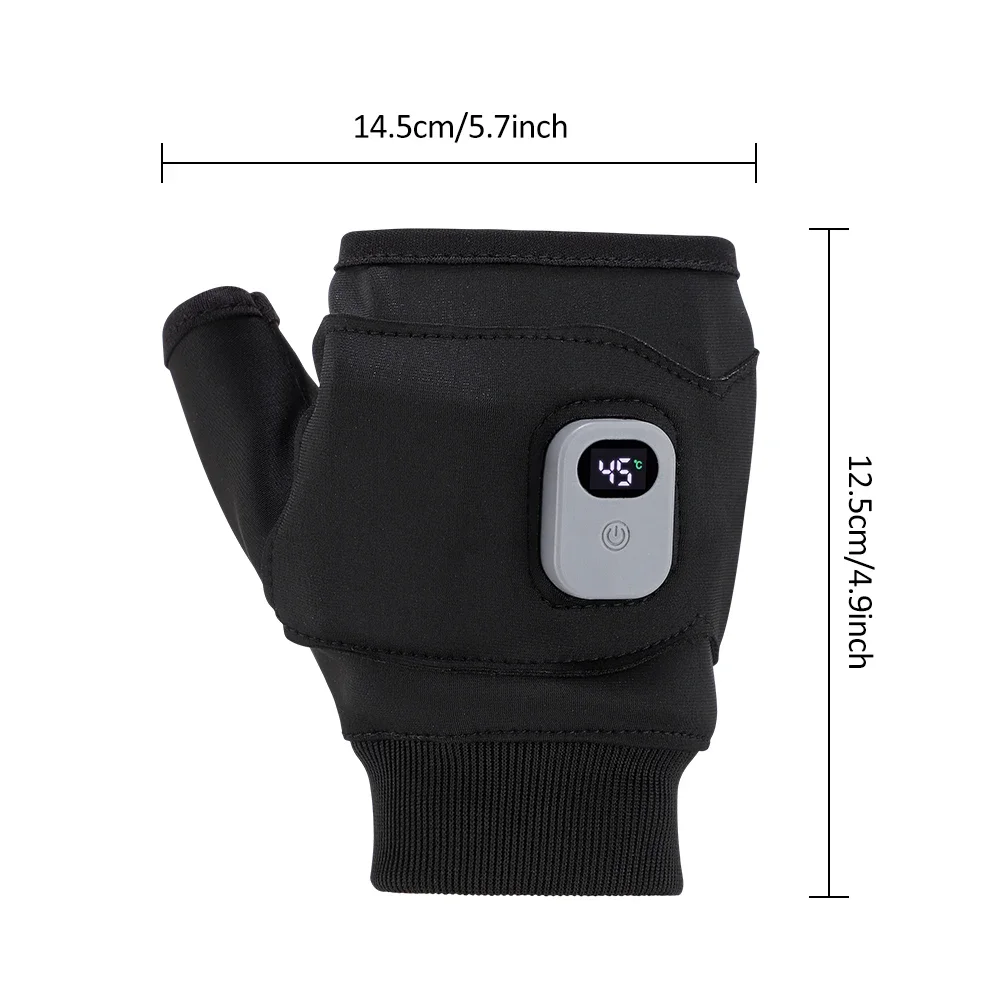 Smart Rechargeable Electric Heated Gloves 360° Heating Thermal Heated Gloves Windproof Touchscreen Home Outdoor Hiking Cycling thumbnail 6