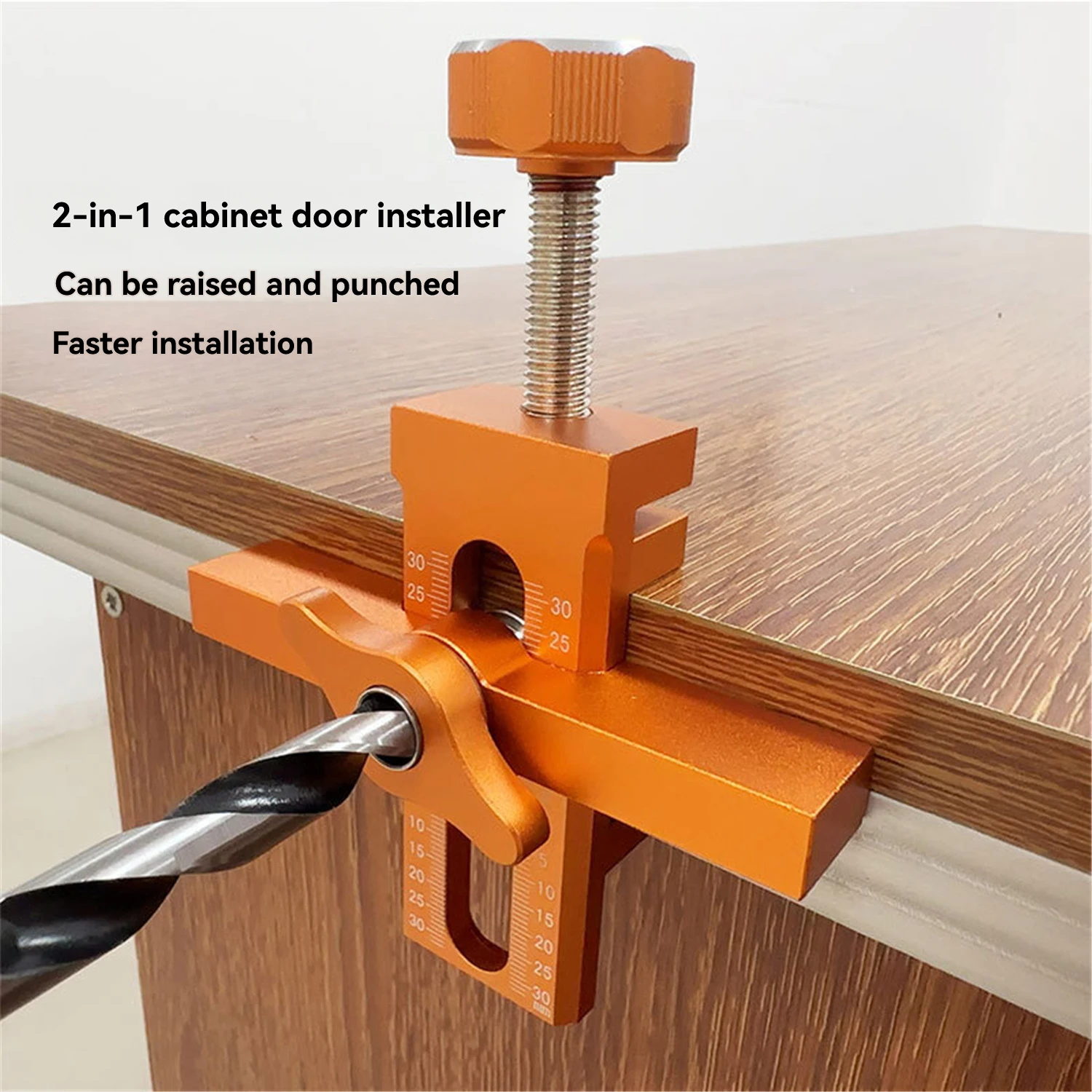 2-in-1 Cabinet Door Installation Locator Aluminium Multifunctional  Door Door Panel Mounting Rebounding Device Drilling Locator thumbnail 3