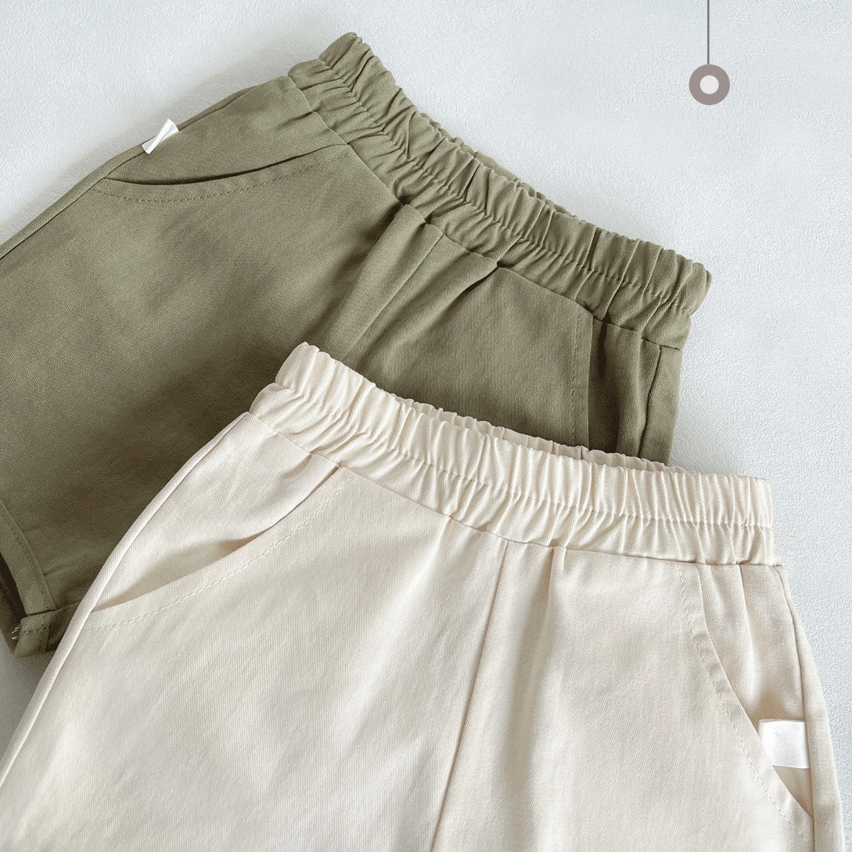 Ircomll 2 Pcs Summer Baby Workwear shorts 100% Organic Cotton for Infant Baby and Toddler, Boys, Girls Breathable Leisure Shorts thumbnail 5
