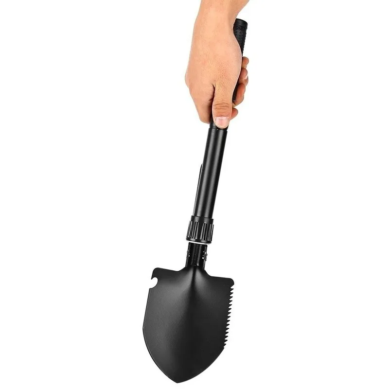 Foldable Shovel with Compass Multi Purpose for Camping Hiking Backpacking Gardening Hiking Accessories thumbnail 2