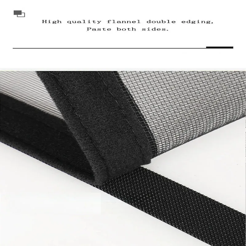 Summer, simple, black, mosquito net with multiple sizes to choose from, adhesive 2cm tape, window screen, curtain mosquito net thumbnail 4