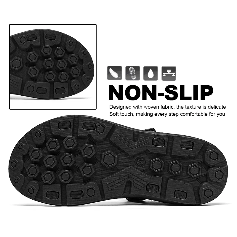 2025 Summer Men Sandals Fashion Leisure Beach Holiday Sandals for Mens Lightweight Shoes New Outdoor Comfortable Casual Sandalie thumbnail 5