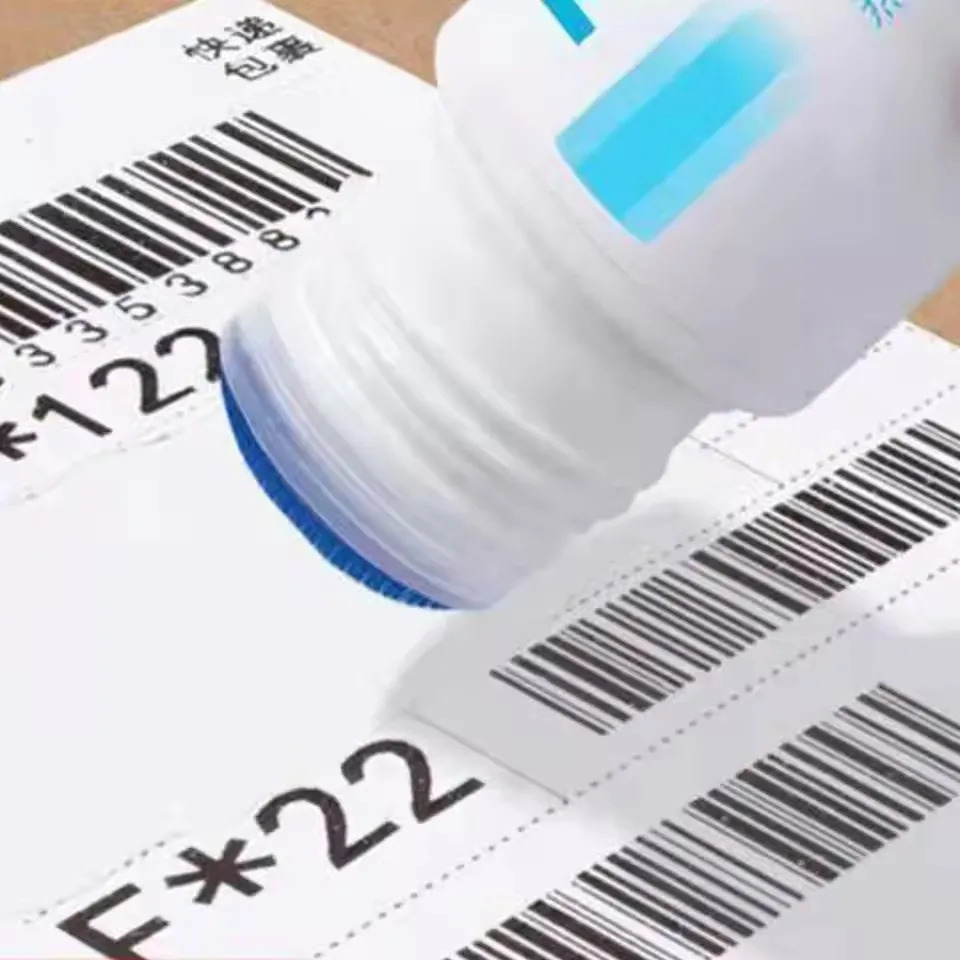 Fast-Drying 50ml Thermal Paper Correction Fluid Eraser Package Parcel Box ID Information Protector Anti Peep Identity Info Guard thumbnail 3
