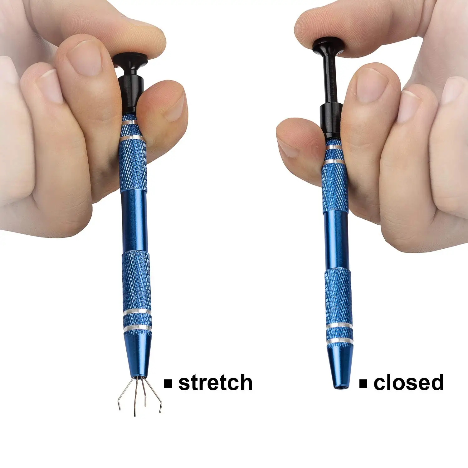 Professional 4 Claws Tweezers IC Extractor Jewelry Tweezers Precision Parts Clamp Tweezers Electronic Component Pick Up Puller thumbnail 3