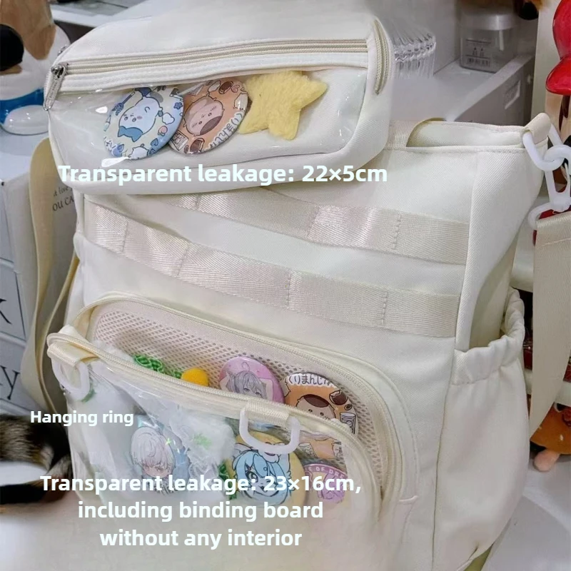 Japanese Transparent Ita Bag Handbag Women Anime Portable Large Capacity Girls Shoulder Tote Bag Nylon Crossbody Bags ItaBag thumbnail 6